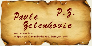 Pavle Zelenković vizit kartica